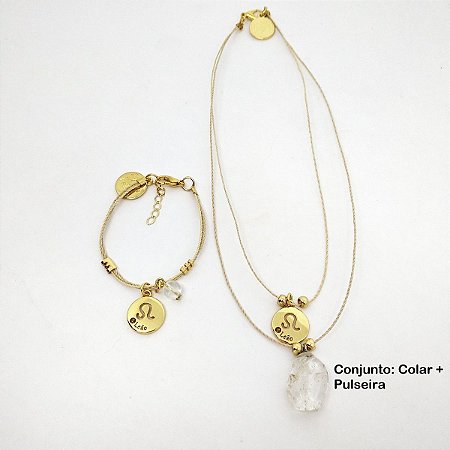 Signo de Leão: Brinco / Pulseira / Colar