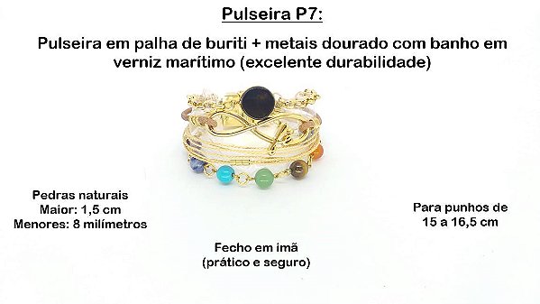 Pulseira Ônix | Proteção/Poder | Santa Palha