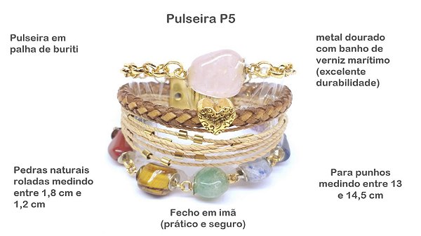 Pulseira Quartzo Rosa | Amor | Santa Palha