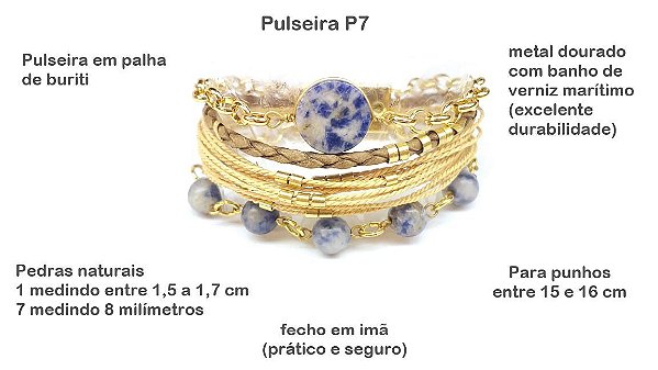 Pulseira Sodalita Intuição | Santa Palha