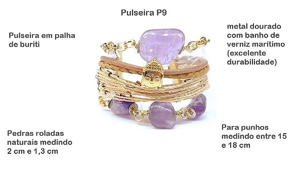 Pulseira Ametista Espiritualidade/transmutação | Santa Palha