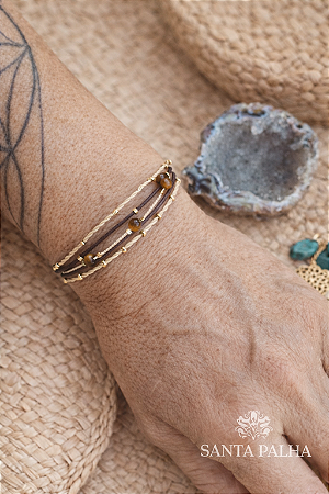 Pulseira Olho de Tigre (proteção e empoderamento)
