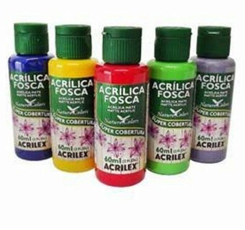 TINTA ACRÍLICA FOSCA ACRILEX 1 - 60ML