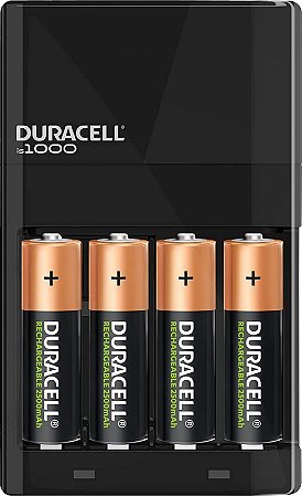 Carregador de Pilhas com 4 pilhas AA, Duracell