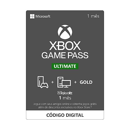 Xbox Gamepass Ultimate 1 Mes - Conta Compartilhada (Só Pc