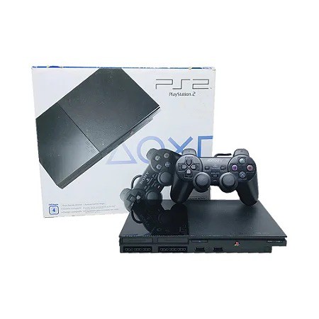 Console PlayStation 2 Slim Preto - Sony - MeuGameUsado