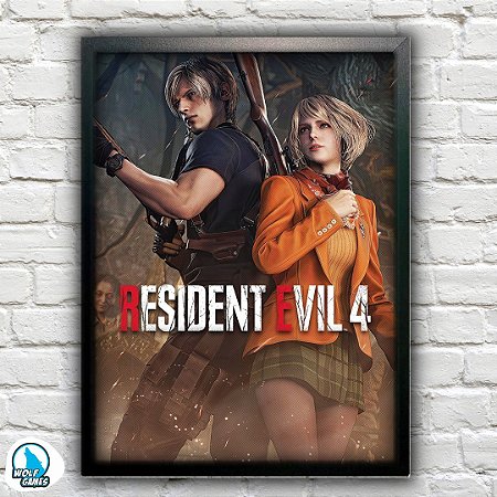 Quadro Decorativo Games Resident Evil 4 Remake