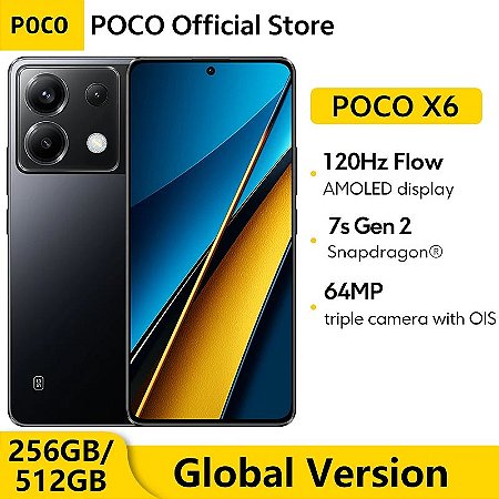 POCO X6 Smartphone Versão Global, 5G