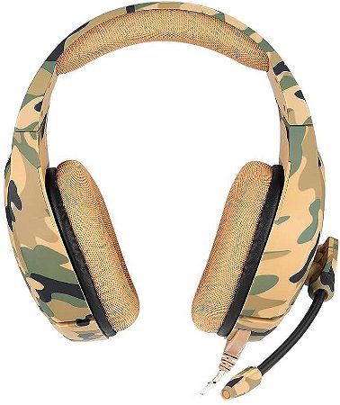 ONIKUMA K1 Headsets com Microfone - Camuflagem