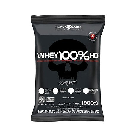 WHEY 100% HD - 900G (REFIL) - BLACK SKULL