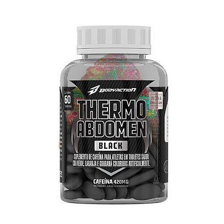 THERMO ABDOMEN BLACK - 60 TABLETES - BODY ACTION