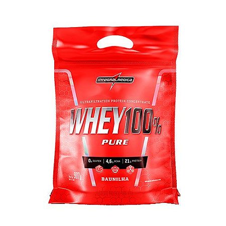 WHEY 100% PURE - 907G (REFIL) - INTEGRAL MEDICA