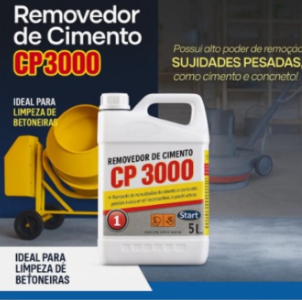 REMOVEDOR DE CIMENTO 5L CP3000 ( Limpador pós obra)