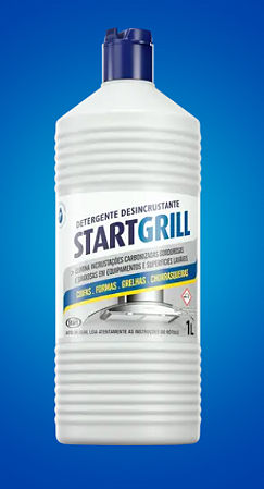 LIMPA COIFA, CHAPA, MÁQUINAS DE ASSAR, GRELHAS - DETERGENTE DESINCRUSTANTE ÁCIDO 1L CONCENTRADO -START QUÍMICA -
