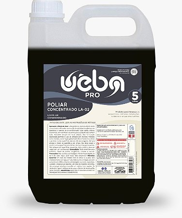 LIMPADOR PROFISSIONAL PARA AR CONDICIONADO 5L POLIAR CONCENTRADO LA-02 UÊBA (1:2)