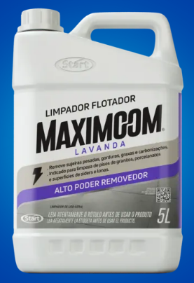 MAXIMOOM FLOTADOR ALCALINO LAVANDA 5L LAVAGEM A SECO, PERFUMA, LIMPA CARPETES, ESTOFADOS, CARPETES