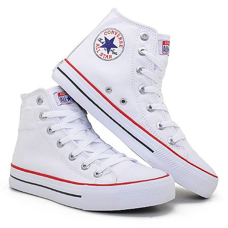 All Star Branco Cano Alto Feminino e Masculino - Kepucce Shoes