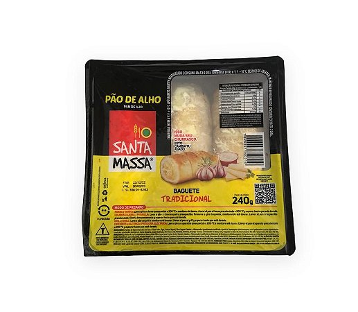 PÃO DE ALHO TRAD.- SANTA MASSA - 240g