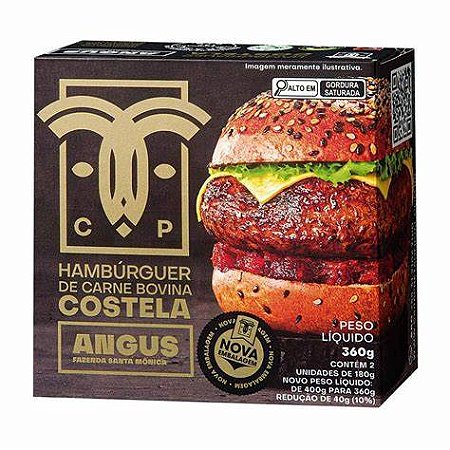 BURGER DE COSTELA ANGUS 2UN CARAPRETA - 360g
