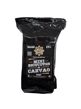 CARVÃO BRIQUETE POUCA FUMAÇA - LAGE 4KG