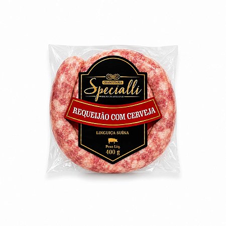 LINGUIÇA DE PERNIL COM REQUEIJÃO, CERVEJA E BACON - 400g - SPECIALLI