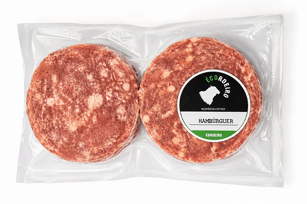 BURGER 100% CORDEIRO PREMIUM ARTESANAL 2UN - 320G - ÉCORDEIRO