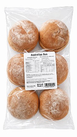 PÃO BURGER AUSTRALIANO - 6un - BREAD MAKER