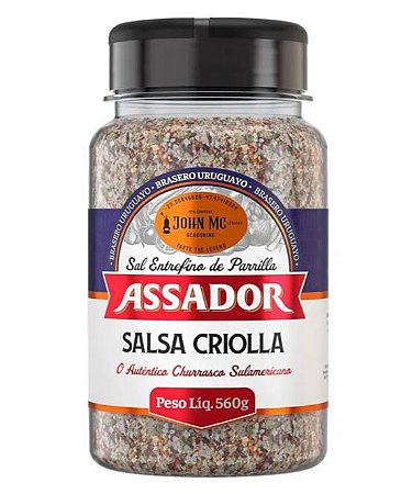 SAL DE PARRILLA ASSADOR COM SALSA CRIOLLA - BRASERO URUGUAYO - JOHN MC - 560g