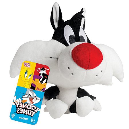 Pelúcia Frajola Looney Tunes Baby 22cm Brinquedo Original Warner Bros Super Macio e Fofinho