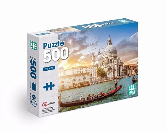 Jogo Quebra Cabeça Veneza Quebra Cabeça 500 Peças