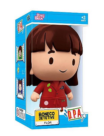Boneca Dpa Maria Flor Vermelho Detetive Prédio Azul Original