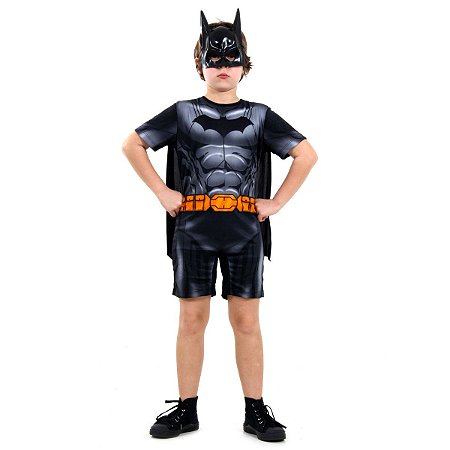 Fantasia Roupa Homem Aranha Infantil Macacão Curto Tamanho de 3 a 12 Anos -  Fantasia Kids