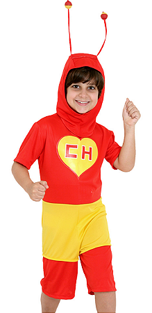 Fantasia Chapolin Colorado Infantil Original Turma Chaves