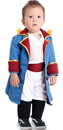 Fantasia Roupa Pequeno Príncipe Bebê Infantil Luxo P - 1 Ano