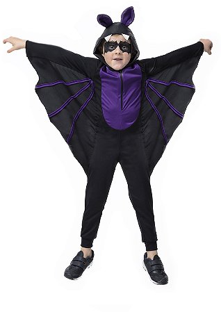 Fantasia Halloween Morcego infantil Menino Morceguinho Luxo