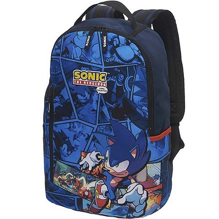 Mochila Infantil Sonic Comic Escolar 2024 Original Pacific