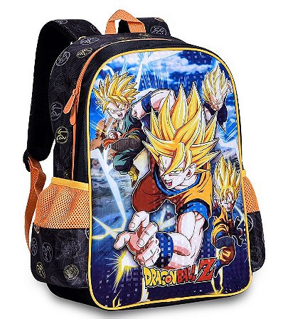 Mochila Dragon Ball Z Goku Infantil Escolar Original 2024