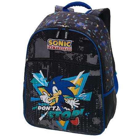 Mochila Infantil Sonic 2025 Escolar Costas Original Pacific
