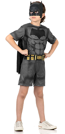 Fantasia Batman Infantil Original Sulamericana do Filme Batman Vs Superman Modelo Pop Manga Curta