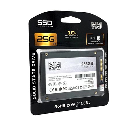 SSD 256GB SATA III - NN TECNOLOGIA - Neide Notebook