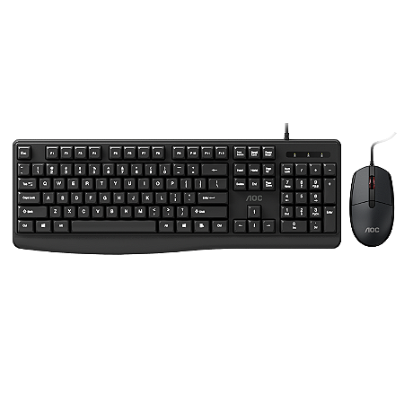 TECLADO E MOUSE AOC KM170 COM FIO