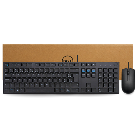 TECLADO E MOUSE DELL COM FIO