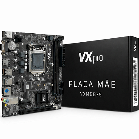 PLACA MÃE VX PRO SOCKET H61/B75 DDR3 NVME M.2