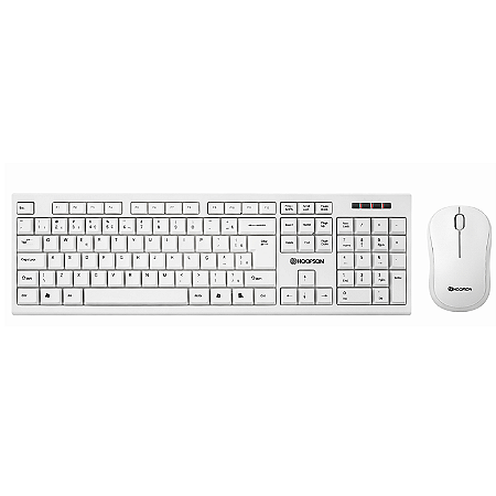 KIT TECLADO E MOUSE HOOPSON - BRANCO