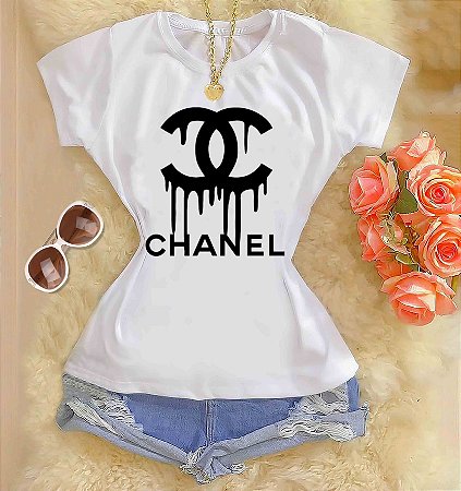 Tshirts feminina poliéster - C.H.A.N.E.L