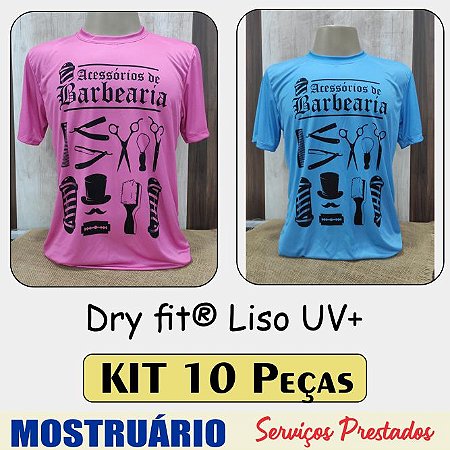 Camiseta Dry fit® Uniforme Profissional - KIT com 10 peças