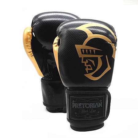 LUVAS BOXE MUAY THAI PRETORIAN BLACK LINE GOLD