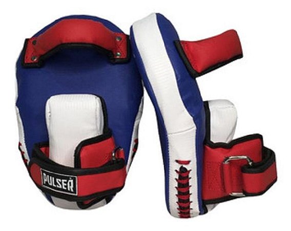 Manopla de Foco Longa Com Pegador Soco Chute Muay Thai Pulser