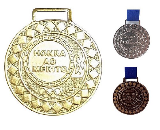 MEDALHAS ESPORTIVAS PREMIAÇÃO HONRA AO MÉRITO 36 MM - CRESPAR