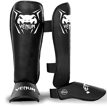 CANELEIRA DE PROTEÇÃO MUAY THAI MMA VENUM CONTENDER - PRETA